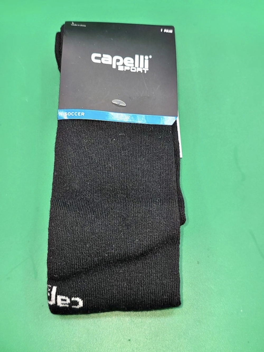 NEW Capelli Sport CS One Soft II Unisex Soccer Socks - Black/White Size L